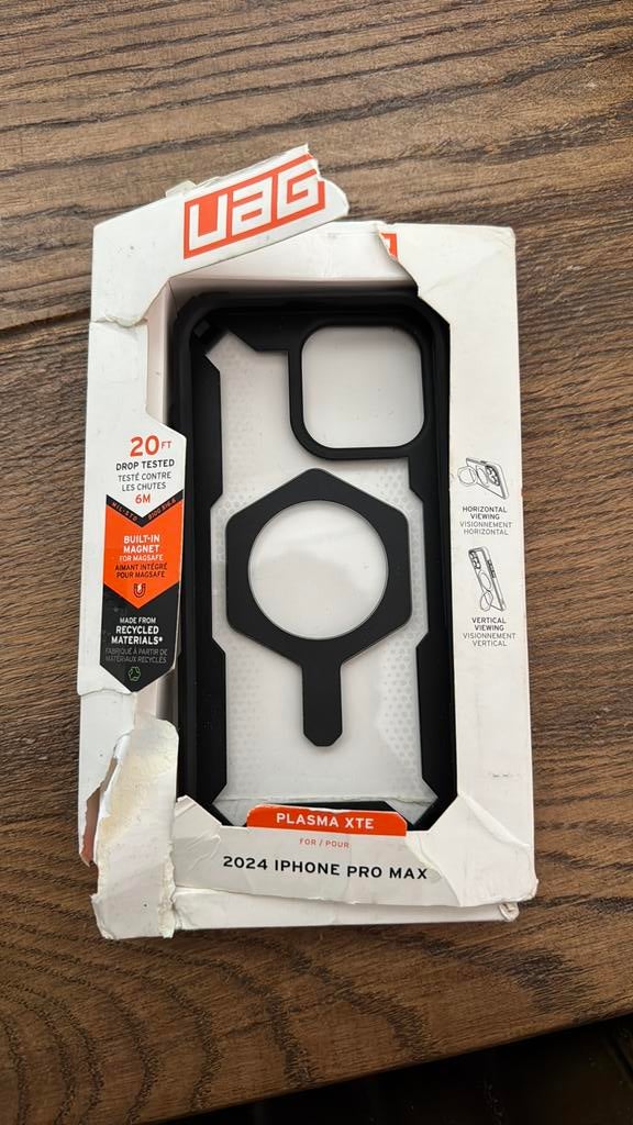 UAG Plasma XTE Hoesje voor iPhone 16 Pro Max, Zwart, UAG, MagSafe, Hoesje of Tasje
