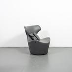 5x B&B Italia Piccola Papilio Fauteuil + Hocker Grijs Leer, Niet ingevuld, Niet ingevuld, 75 tot 100 cm, Ophalen of Verzenden