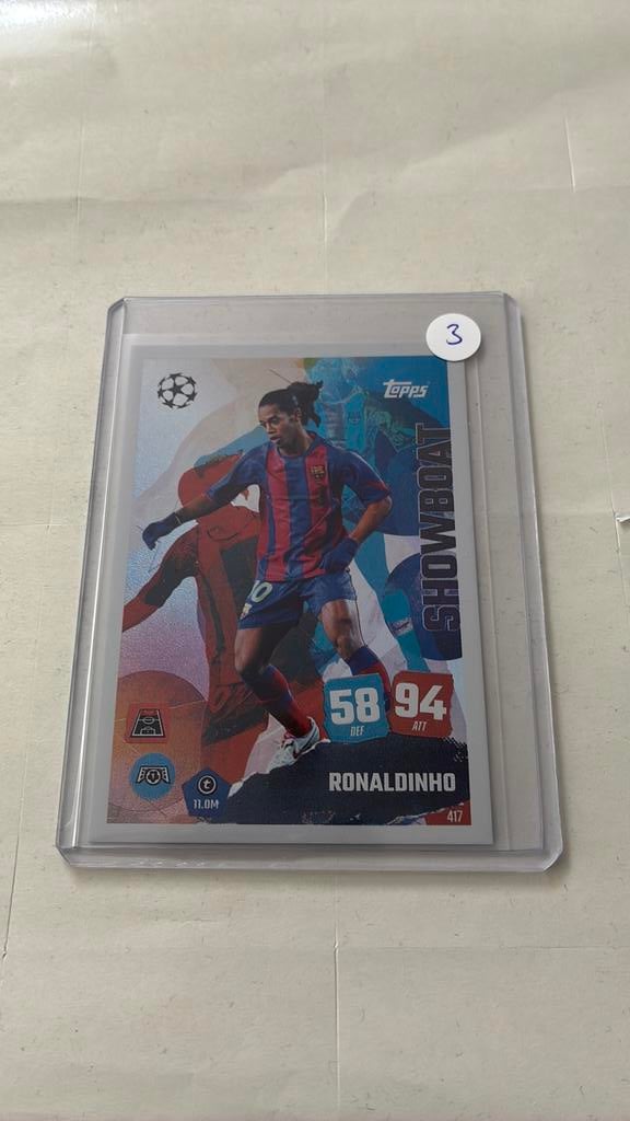 Topps cl Ronaldinho, Ophalen of Verzenden, Zo goed als nieuw, Plaatje