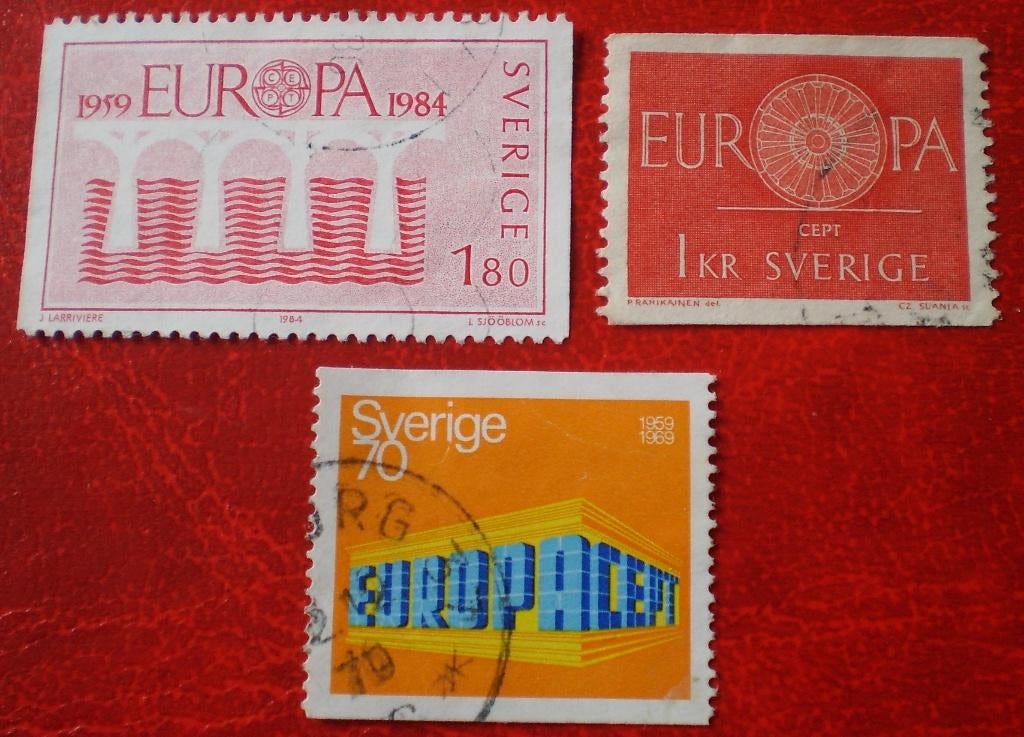 Zweden / Sverige - 3x Europa, Verzenden, Zweden, Gestempeld