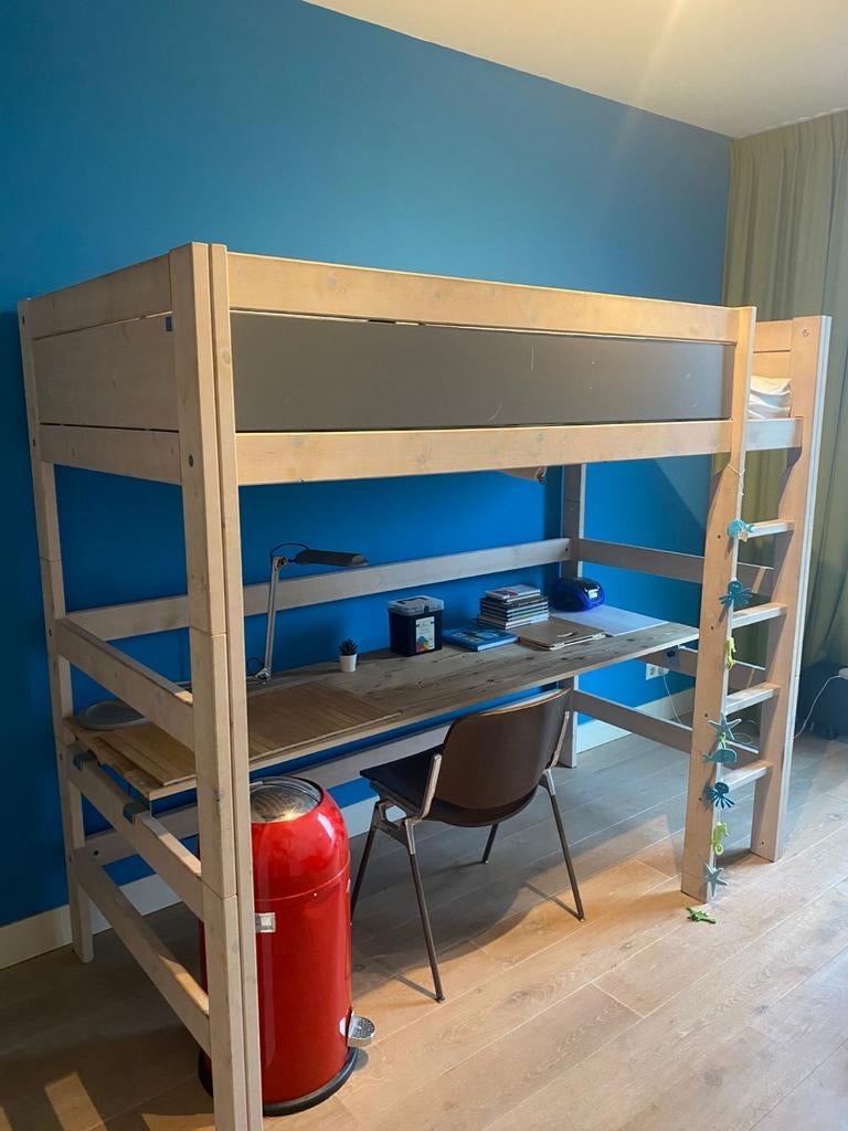 Hoogslaper met bureaublad, Ophalen, Gebruikt, Hoogslaper