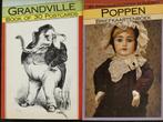 2x Boeken met briefkaarten - Grandville & Poppen (1991-1992), Ophalen of Verzenden, 1980 tot heden, Overige thema's