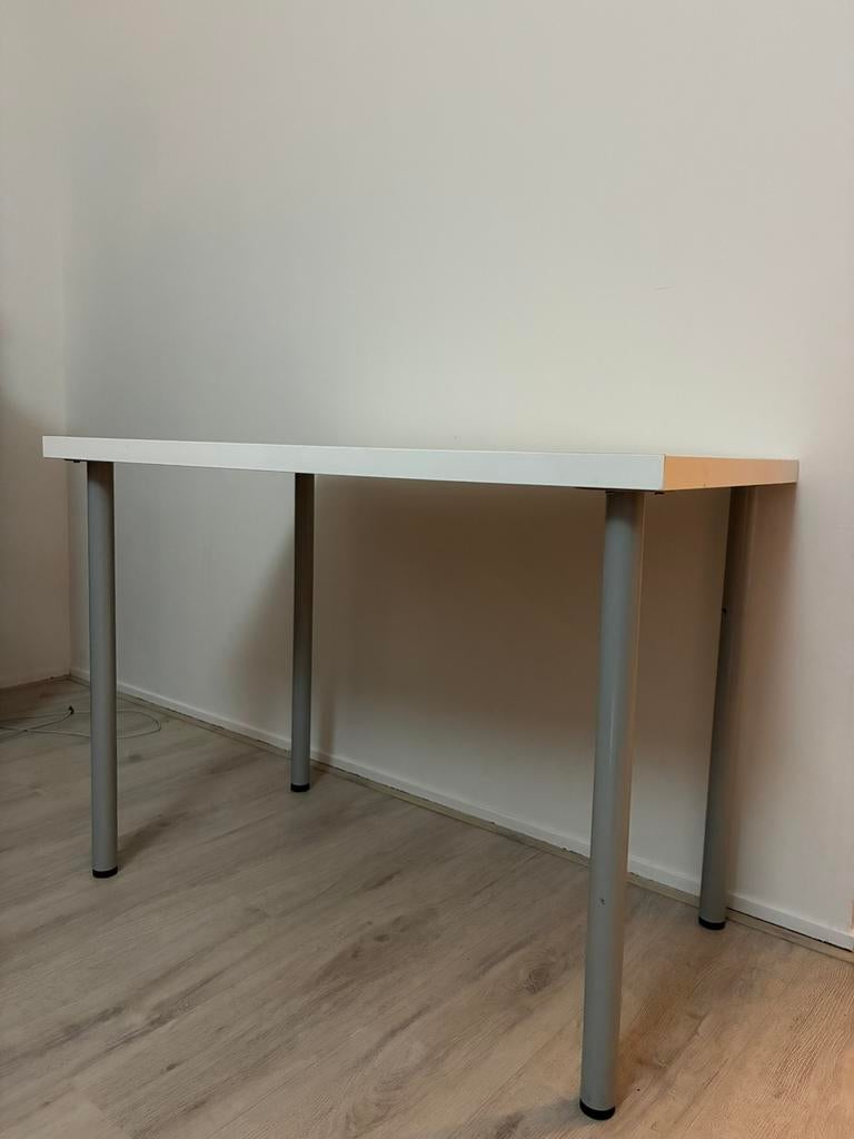 Bureautafel IKEA Lagkapten / Adils, wit, Ophalen, Gebruikt, IKEA, 100 cm