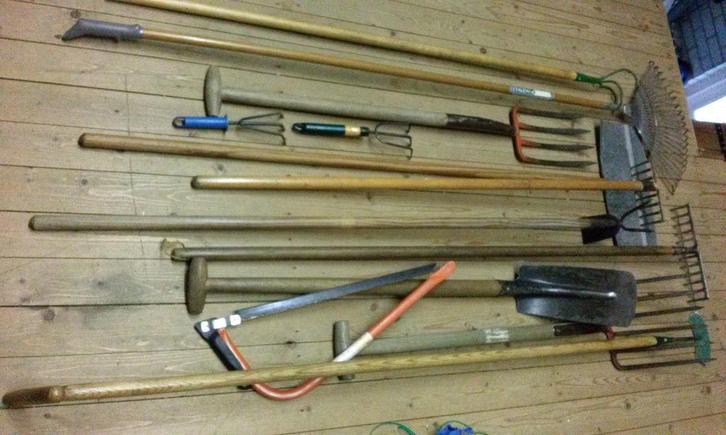 Tuingereedschap Kabelschep Mestvork Grashark, Tuin en Terras, Hand-tuingereedschap, Zo goed als nieuw, Ophalen