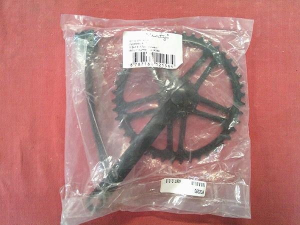 Kettingwiel-set / crankstel (Vinty), 44-tands, 170mm, zwart, Ophalen of Verzenden, Nieuw, Crankstel of Pedalen, Overige merken