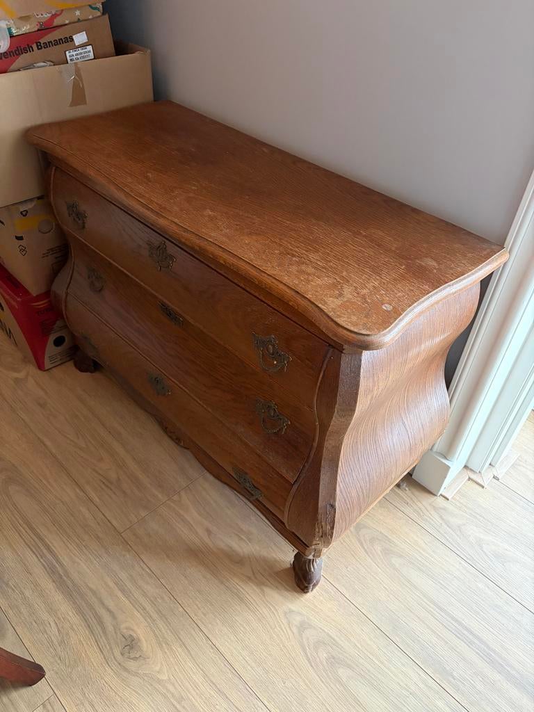 Eiken ladenkast, Ophalen of Verzenden