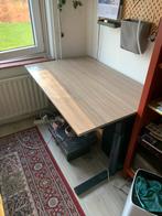 Gispen Bureau - In hoogte verstelbaar - 120x80cm, Ophalen, In hoogte verstelbaar, Gebruikt, Bureau