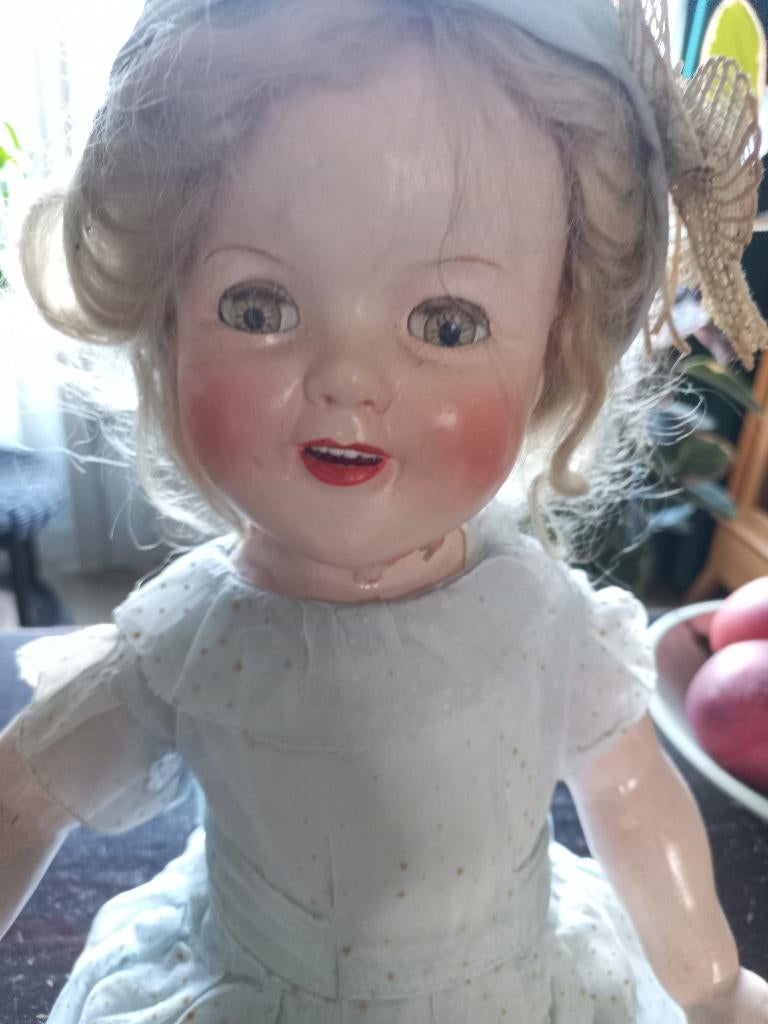 Antieke pop Shirley Temple uit Canada!!!, Verzamelen, Ophalen of Verzenden, Gebruikt, Pop