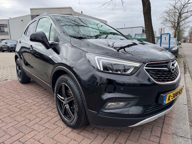 Opel Mokka X 1.4 140pk Turbo Innovation Airco,Navigatie,Came, Auto's, Opel, Voorwielaandrijving, Gebruikt, Leder en Stof, Zwart