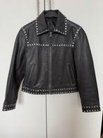 MNG leren biker jack met studs, Ophalen of Verzenden, Nieuw, Zwart