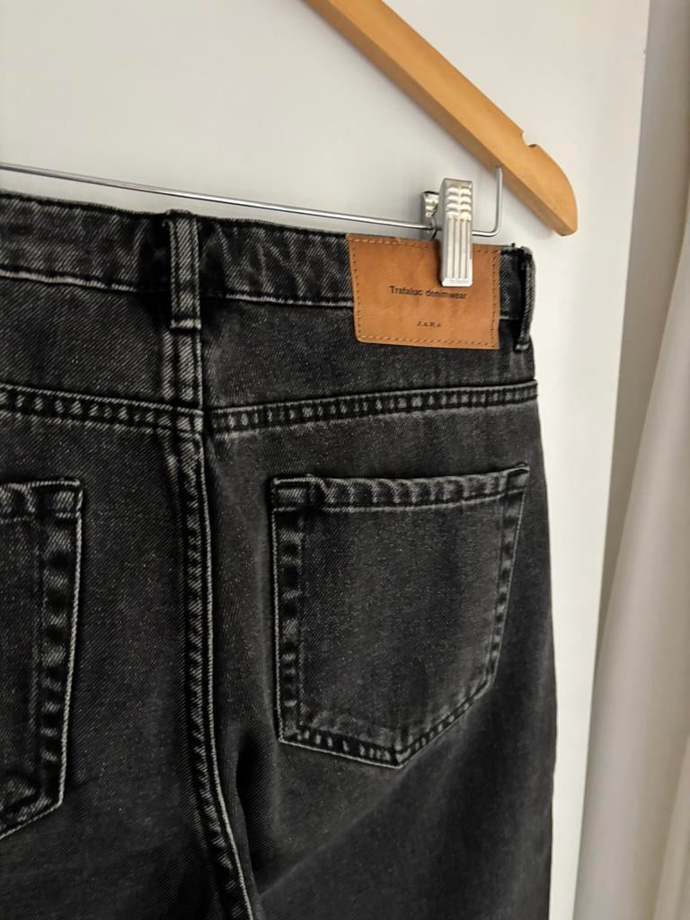 Zara zwarte barrel spijkerbroek, balloon fit jeans, 36, Ophalen of Verzenden, Nieuw, Grijs, W28 - W29 (confectie 36)