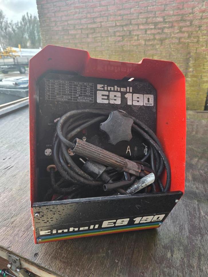 Einhell ES 190 lasapparaat, Doe-het-zelf en Verbouw, Gereedschap | Lasapparaten, Zo goed als nieuw, Elektroden, 150 tot 250 ampère