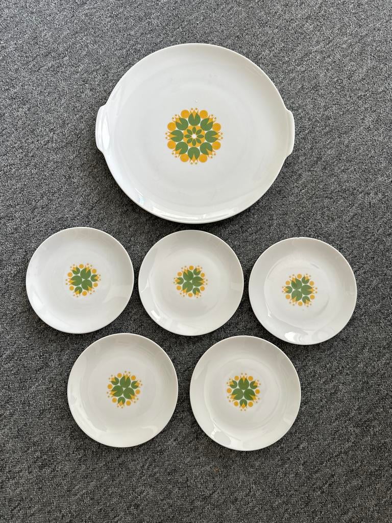 Thomas Germany Porseleinen Gebaksbordjes en Serveerschaal, Ophalen, Zo goed als nieuw, Bord(en), Overige stijlen