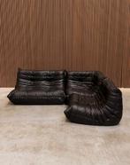 Originele Ligne Roset togo set vintage - vol aniline leder, Ophalen of Verzenden