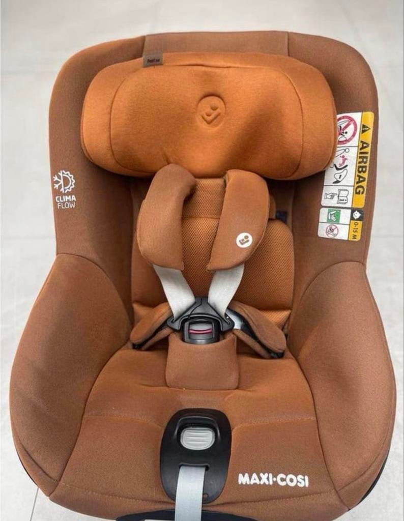 Maxi Cosi Pearl 360 I-size Cognac Bruin autostoel, Kinderen en Baby's, Autostoeltjes, Ophalen, 0 t/m 18 kg, Verstelbare rugleuning