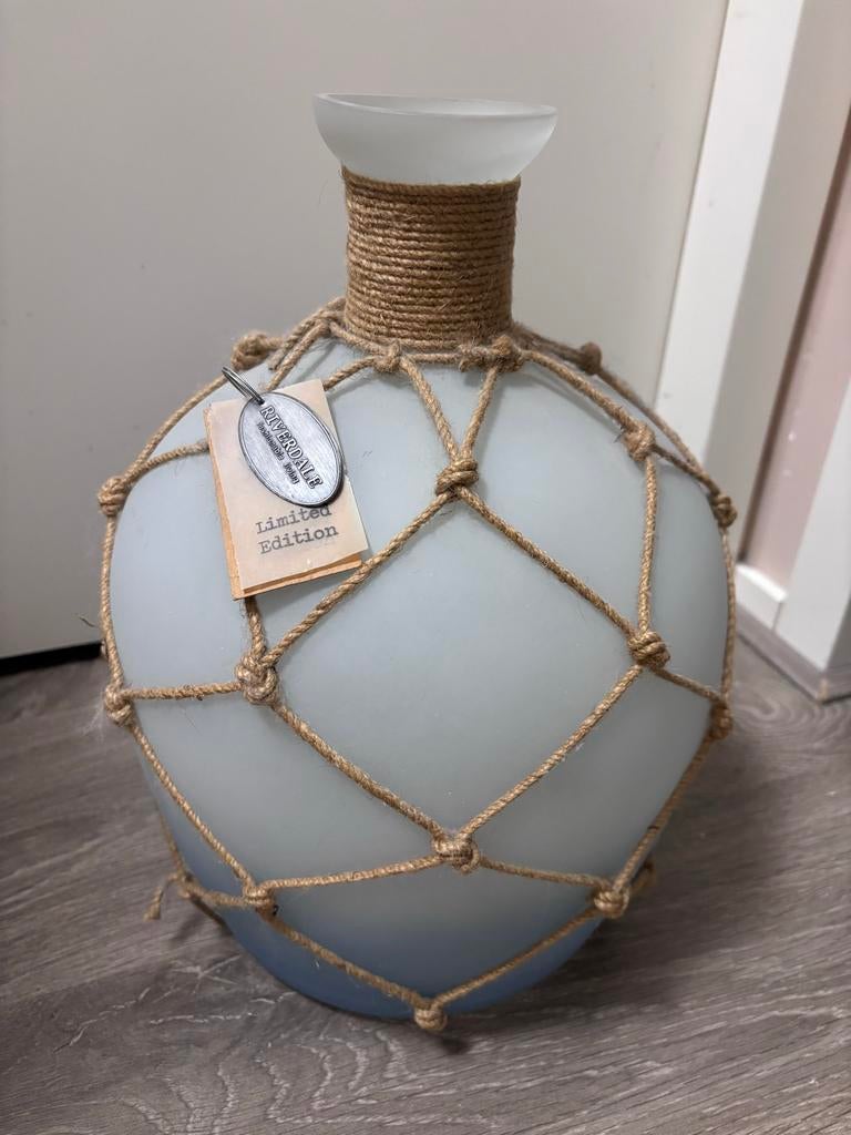 Riverdale Limited Edition Vaas met Touwnet, Ophalen, Overige kleuren, 50 tot 75 cm, Glas