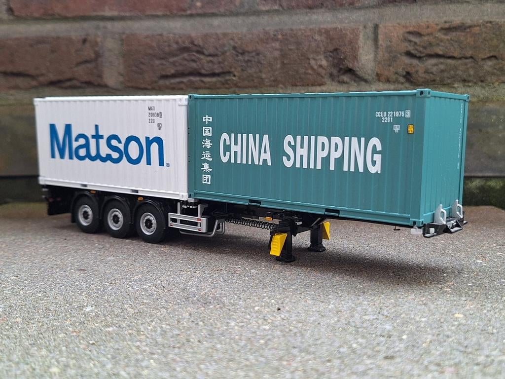 Wsi containerchassis + containers., Ophalen of Verzenden, Gebruikt, Bus of Vrachtwagen, Wsi