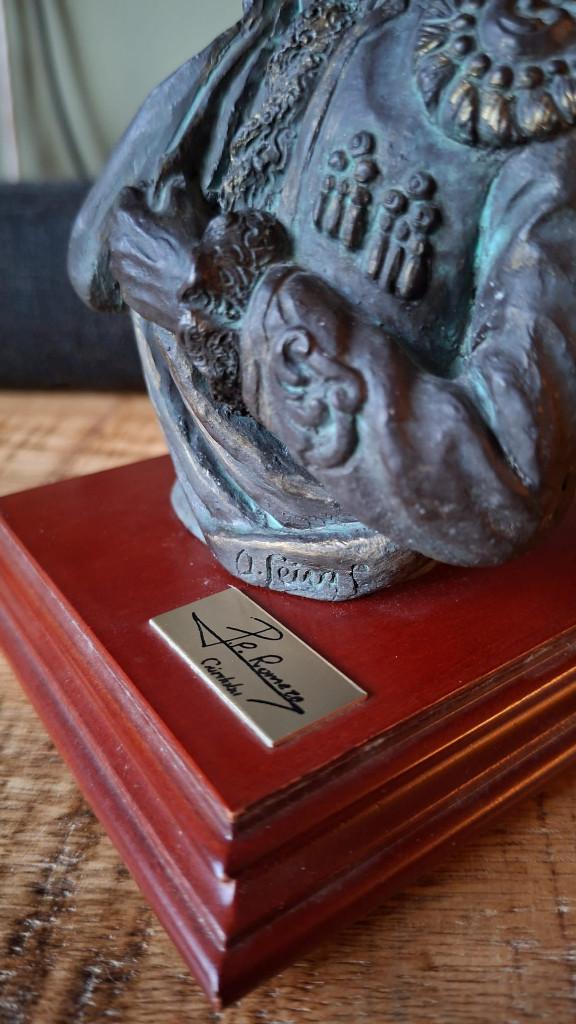 Matadore buste brons, Minder dan 20 cm, Buste, Ophalen of Verzenden, Brons