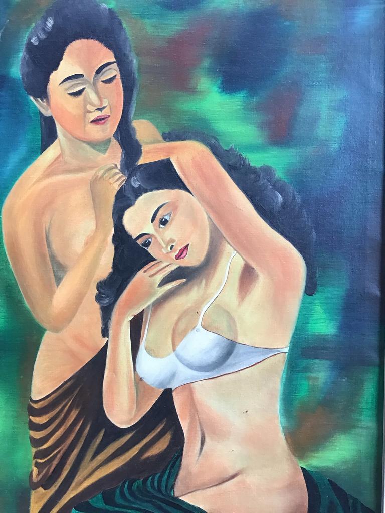 Olieverfschilderij van Menno, Antiek en Kunst, Kunst | Schilderijen | Klassiek, Ophalen of Verzenden