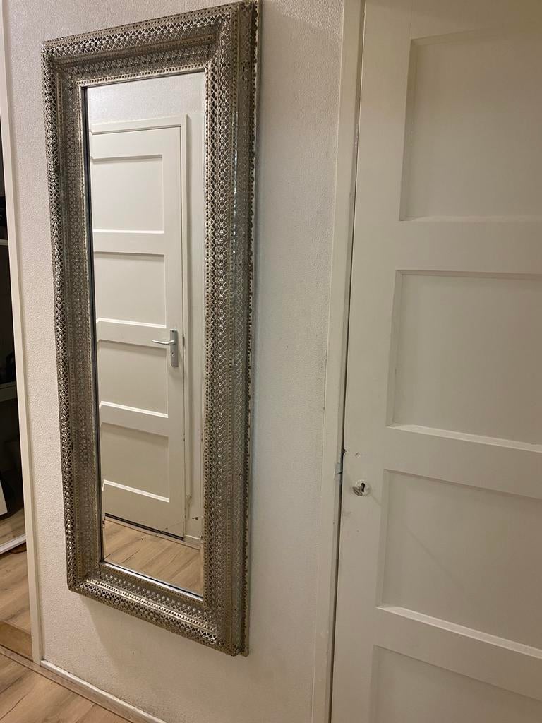 Oosterse passpiegel, Gebruikt, Ophalen of Verzenden, 150 tot 200 cm, Rechthoekig