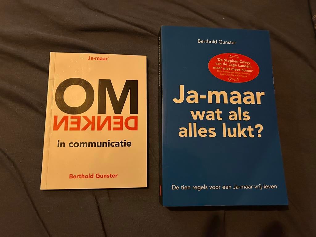 Omdenken + Ja-maar wat als alles lukt? - Berthold Gunster, Ophalen of Verzenden, Zo goed als nieuw