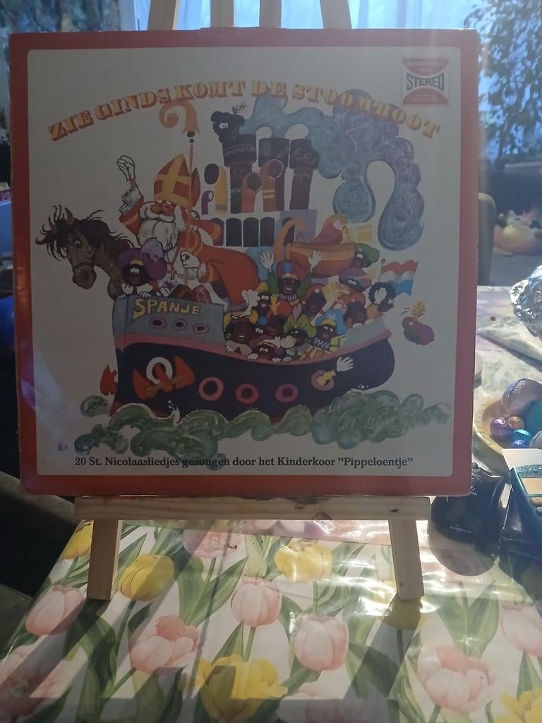 Zie Ginds Komt De Stoomboot lp  Kinderkoor Pippeloentje, Ophalen of Verzenden