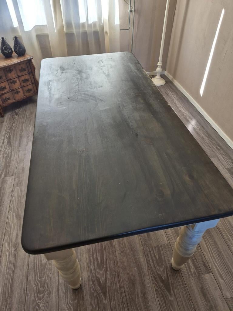 Grenen tafel, Ophalen of Verzenden, Gebruikt, Rechthoekig, 50 tot 100 cm