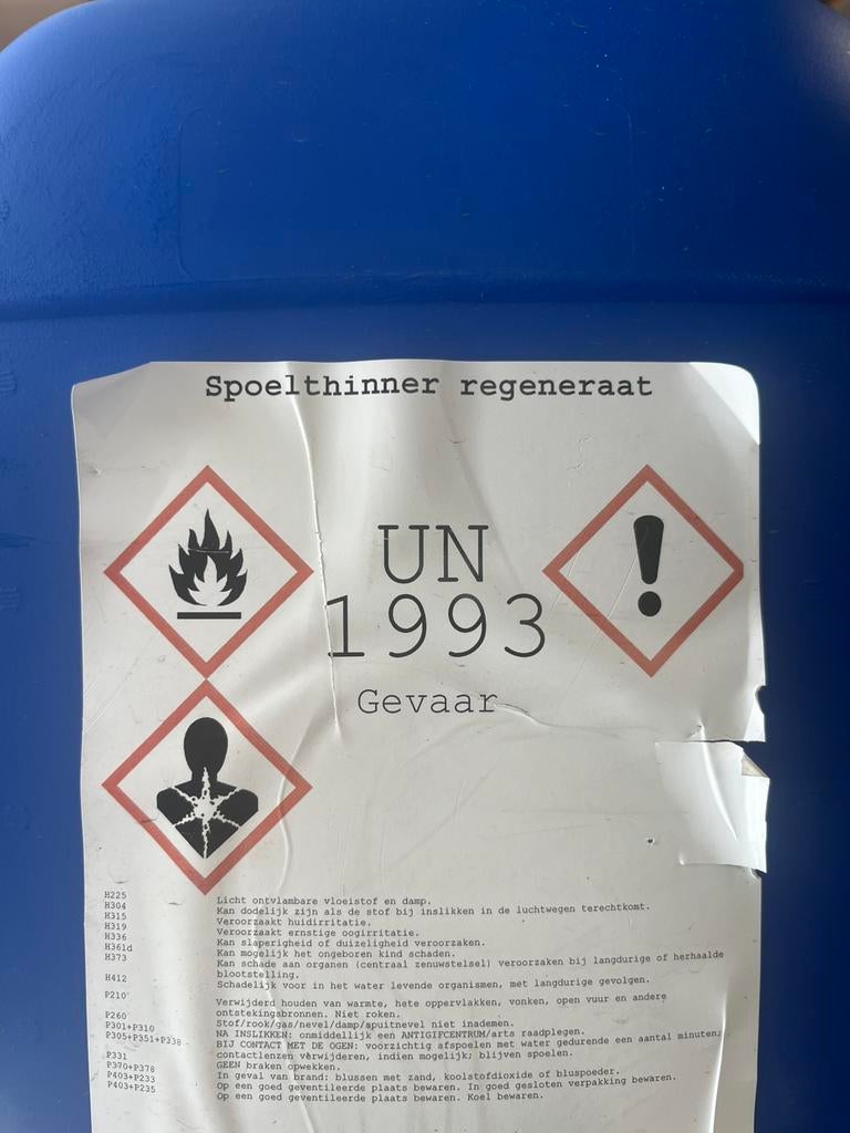 40 liter Spoelthinner, 20 liter of meer, Ophalen, Nieuw