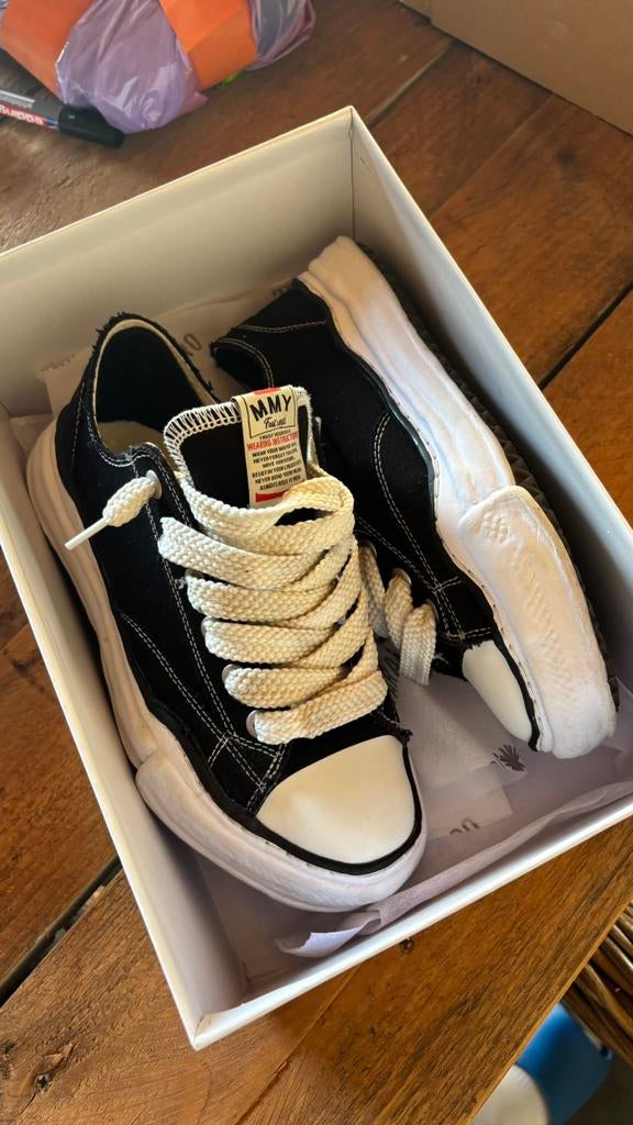 maison mihara, Kleding | Heren, Schoenen, Verzenden, Zo goed als nieuw, Zwart