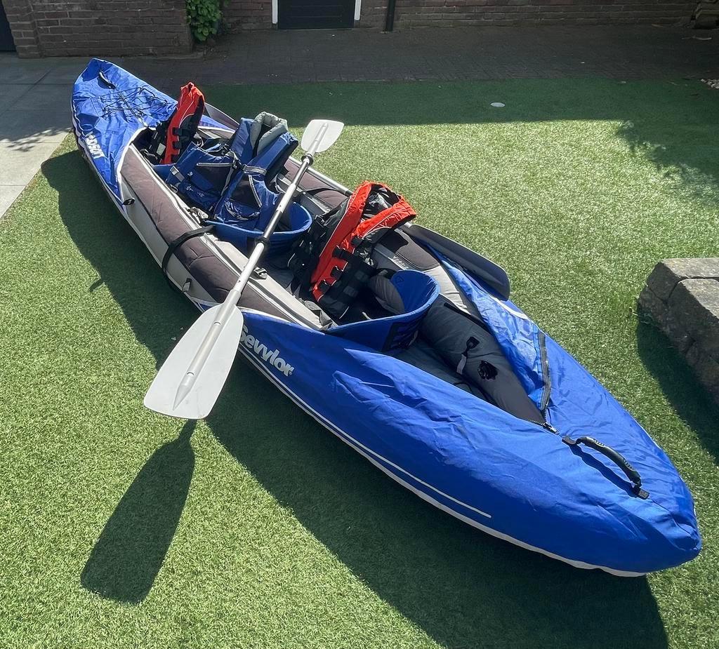 Kayak opblaasbaar 3 personen- Sevylor, Watersport en Boten, Ophalen, Kajak, Twee personen, Zo goed als nieuw