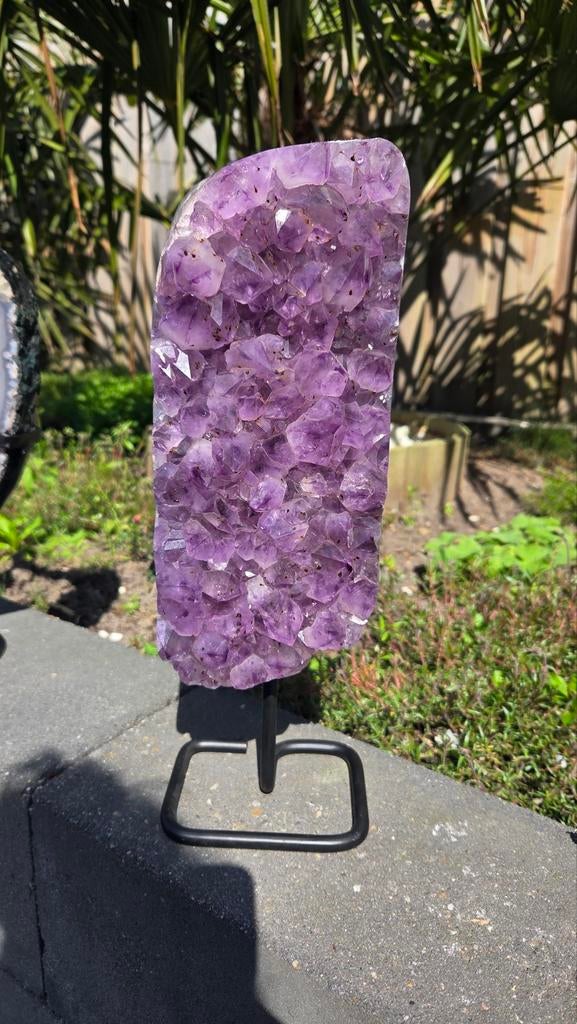 Prachtige Amethist op Standaard - 33 cm Hoog, 3.2 kg, Ophalen of Verzenden