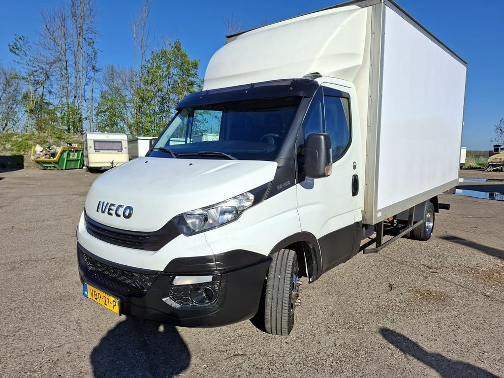 Iveco Daily 35C16 Bakwagen+Laadklep | Airco | Cruise | 3-Per, Auto's, Wit, Bedrijf, Geïmporteerd, 3500 kg
