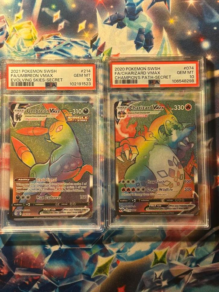 2 PSA 10 POKEMON KAARTEN, Hobby en Vrije tijd, Verzamelkaartspellen | Pokémon, Nieuw, Losse kaart, Foil, Ophalen of Verzenden