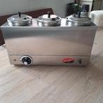 RVS bain-marie/ hot pot voor 3 sauzen/soepen, Ophalen of Verzenden