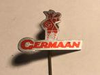 Metalen GERMAAN RIJWIELMERK Speld (Rood/Aluminiumkleur)., Verzenden, Zo goed als nieuw, Transport, Speldje of Pin