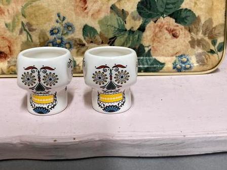 Don Julio Tequila Shotglaasjes - Mexicaanse Doodshoofd, Huis en Inrichting, Keuken | Servies, Glas of Glazen, Keramiek, Ophalen of Verzenden