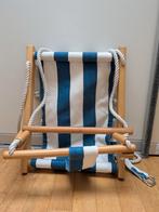 Babyschommel - Katoen - Hout - Blauw, Kinderen en Baby's, Ophalen, Zo goed als nieuw, Jongen of Meisje