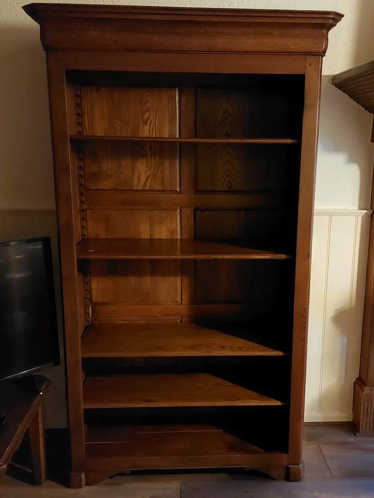 Mooie eikenhouten boekenkast >> koopje, Huis en Inrichting, Kasten | Boekenkasten, Zo goed als nieuw, 100 tot 150 cm, 200 cm of meer