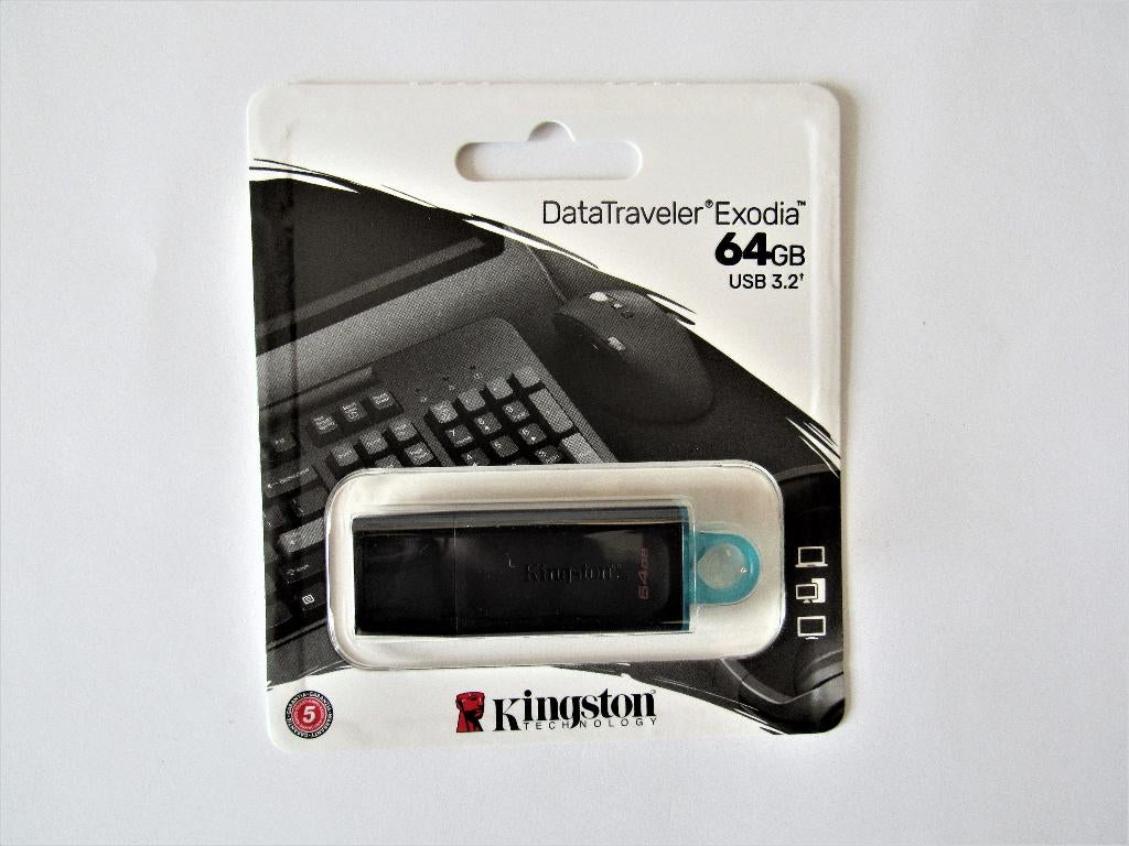 Kingston USB 3.2 stick 64GB nieuw, Computers en Software, USB Sticks, Kingston, Nieuw, Ophalen of Verzenden, Customerservice@kingston.eu