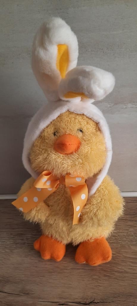 Ty Beanie Baby Billingham eendje met konijnenhoedje, Ophalen of Verzenden
