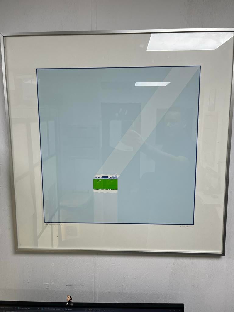 Zeefdruk van Han Jansen, getiteld "Uitgelicht", Antiek en Kunst, Ophalen of Verzenden