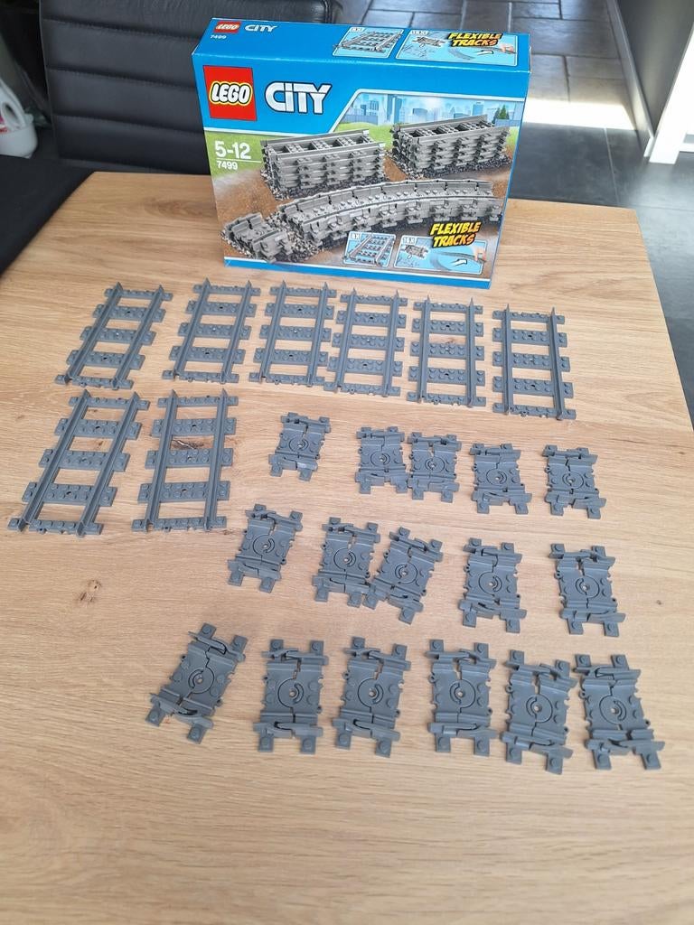Lego City 7499 Flexibele Rails - Zo goed als nieuw met doos, Ophalen of Verzenden, Zo goed als nieuw, Complete set, Lego