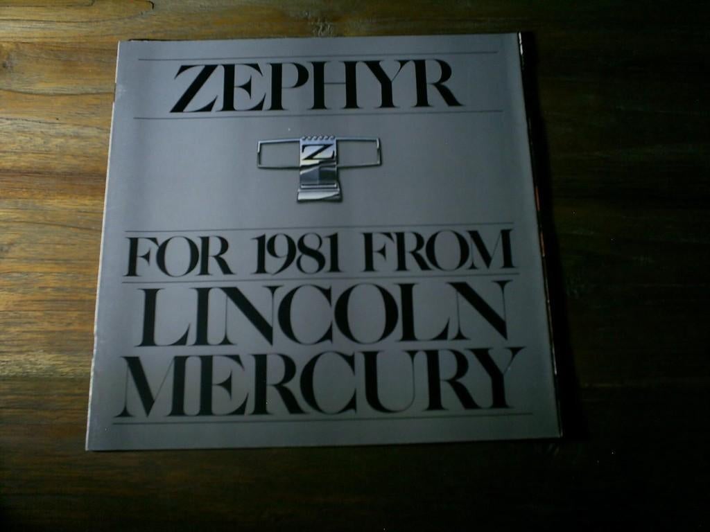 Zephyr [ Zephijr ] Ford / Lincoln / Mercury, Verzenden, Zo goed als nieuw, Ford