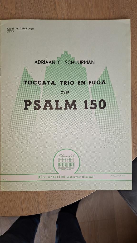 Adriaan C. Schuurman - Toccata, Trio en Fuga over Psalm 150, Muziek en Instrumenten, Ophalen of Verzenden