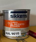 Sikkens RUBBOL BL REZISTO primer RAL 9010 - 2,5 liter, Wit, Nieuw, Ophalen of Verzenden, Verf