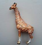 Sieradendoosje/snuisterij doosje/crème de parfum. Giraffe., Antiek en Kunst, Ophalen of Verzenden