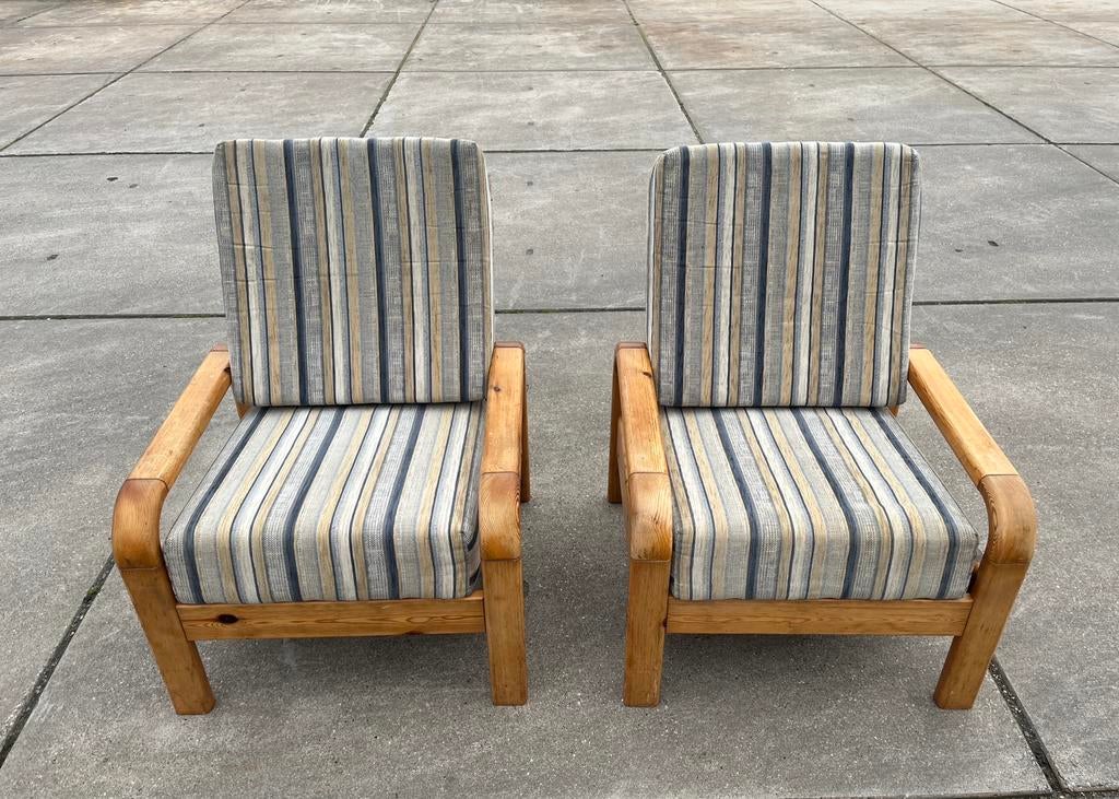 Scandinavisch design grenen bankstel., Ophalen of Verzenden, Zo goed als nieuw