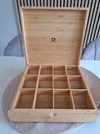 12 vaks theedoos  - theekist van Bamboo, Ophalen of Verzenden