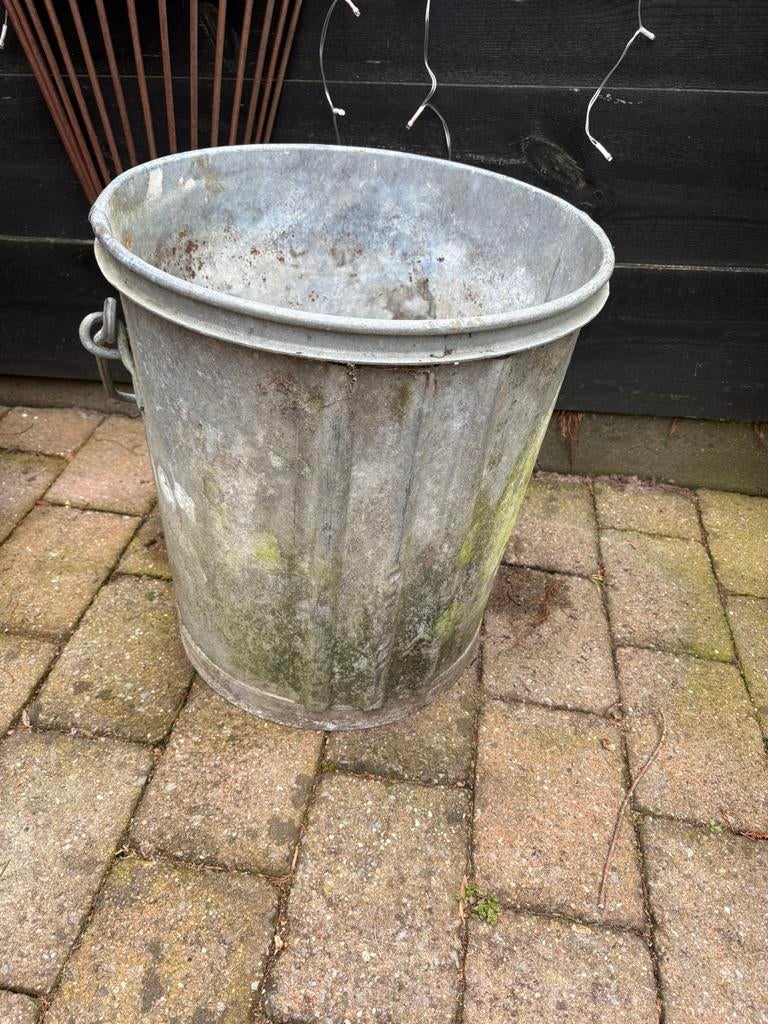 Verzinkte (vuilnis) emmer, Ophalen, Kunststof, Minder dan 30 cm, Rond