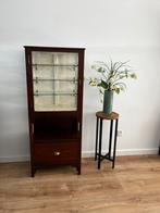 Medicijnkast of dokterskast eiken; opbergruimte en vitrine, Huis en Inrichting, Kasten | Vitrinekasten, Ophalen, 50 tot 100 cm